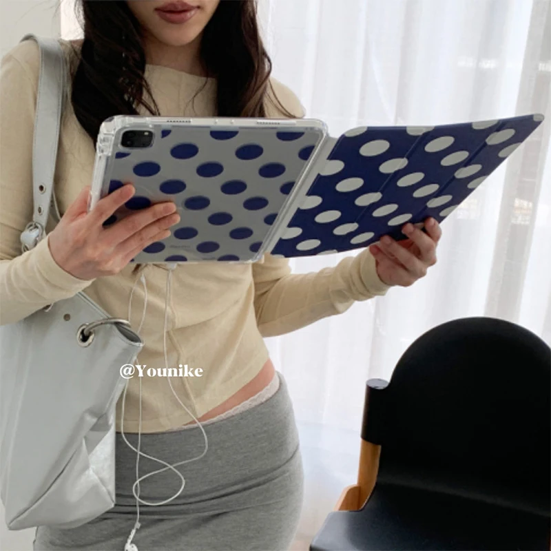 Korean Ins Dark Blue Big Polka Dots Case For iPad Pro 11 12.9in 13 M4 M5 Case 9.7 10.2 5/6th 7/8/9 11th Mini Air 3 4 5 6 7 Cover
Korean Ins Dark Blue Big Polka Dots Case For iPad Pro 11 12.9in 13 M4 M5 Case 9.7 10.2 5/6th 7/8/9 11th Mini Air 3 4 5 6 7 Cover