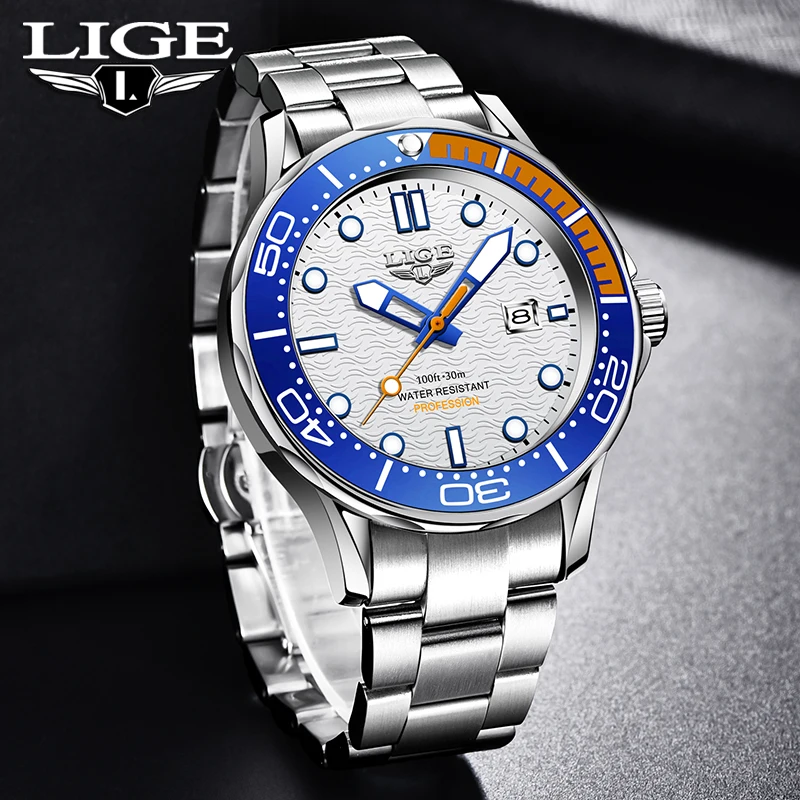Брендовые мужские часы LIGE, деловые кварцевые часы, мужские водонепроницаемые часы с ремешком из нержавеющей стали, наручные часы с датой, Relogio Masculino
Брендовые мужские часы LIGE, деловые кварцевые часы, мужские водонепроницаемые часы с ремешком из нержавеющей стали, наручные часы с датой, Relogio Masculino