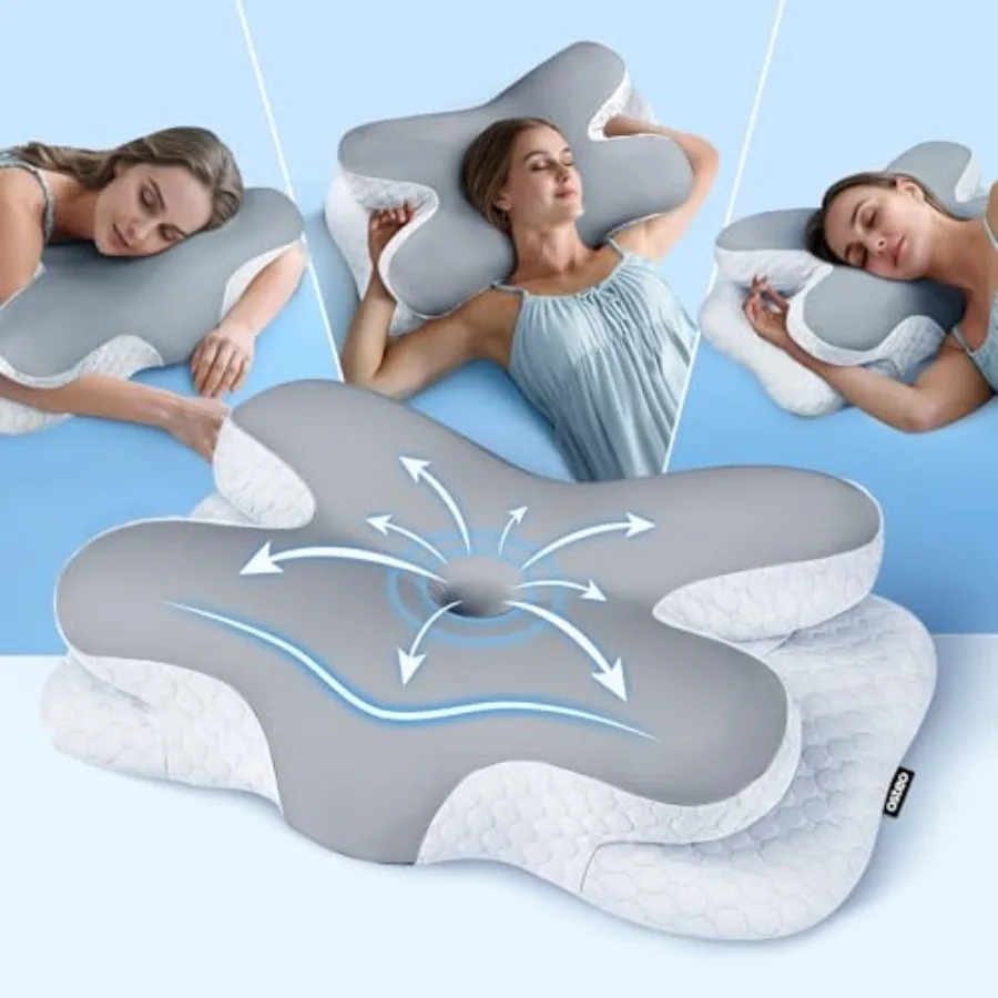 Enjoy Pain Relief Sleeping Cervical Neck Pillow, Ergonomic Contour Zoned Fits Side Sleeper, Non-Temperature Affected Memory Foa
Enjoy Pain Relief Sleeping Cervical Neck Pillow, Ergonomic Contour Zoned Fits Side Sleeper, Non-Temperature Affected Memory Foa