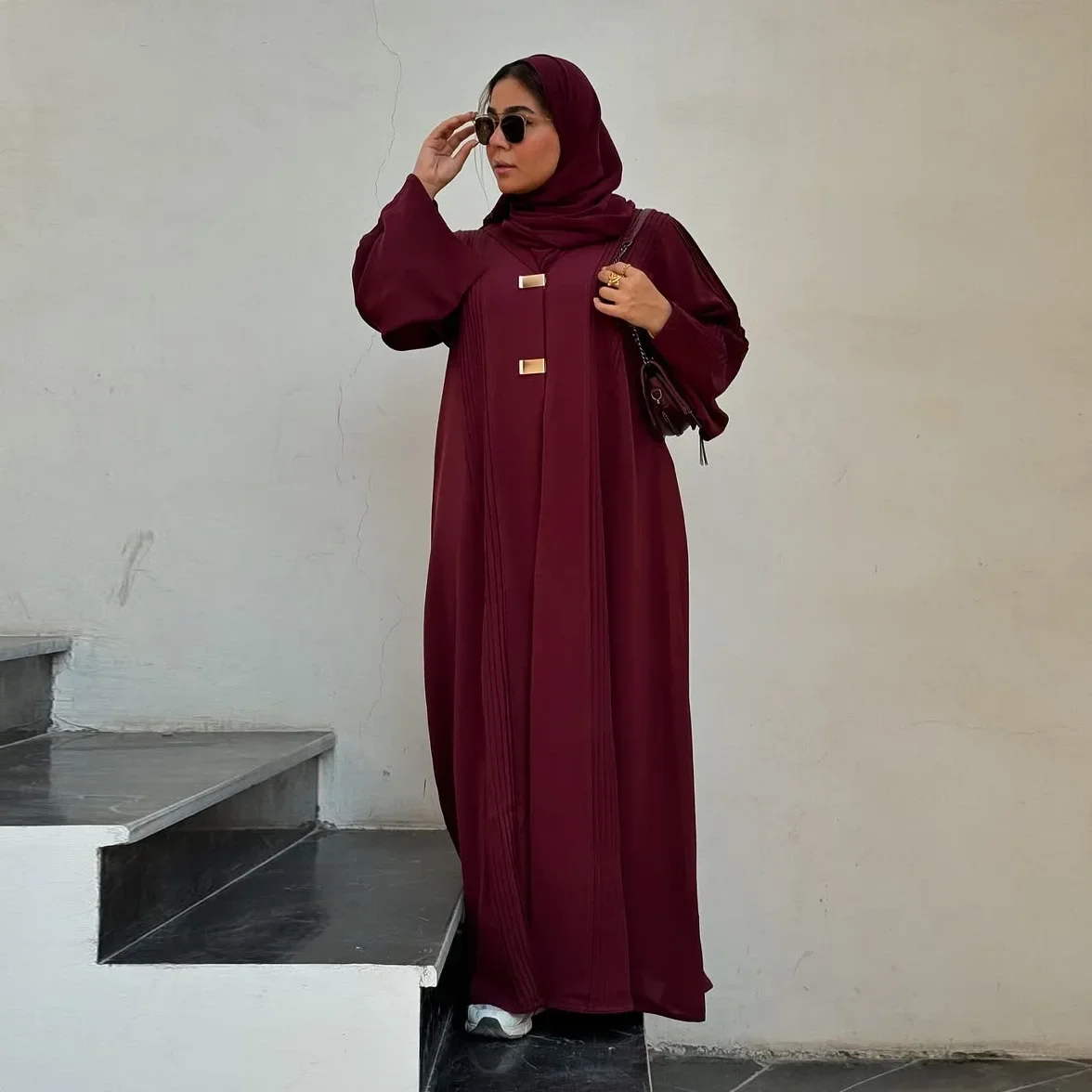 Loose Dress Abaya Robe Muslim Women Long Sleeve Middle East Turkish Cardigan Robe Dubai
Loose Dress Abaya Robe Muslim Women Long Sleeve Middle East Turkish Cardigan Robe Dubai