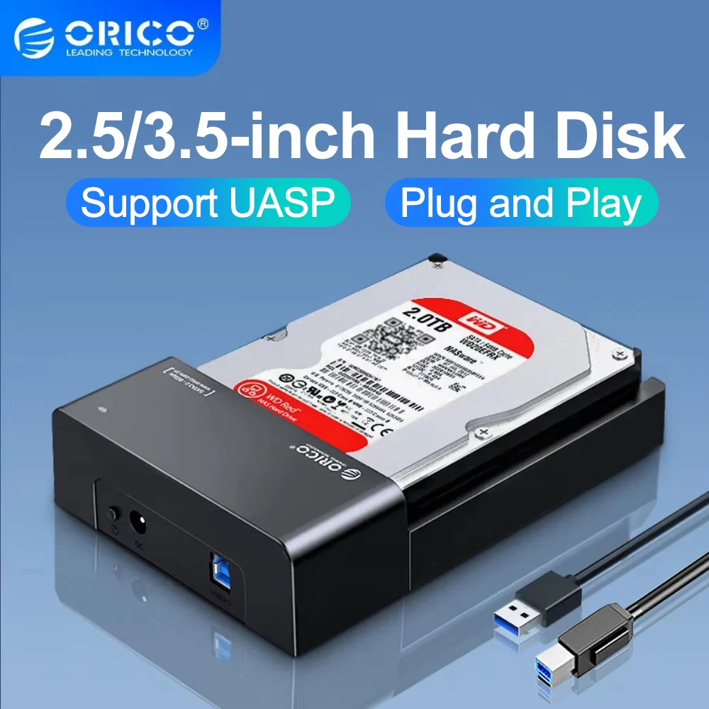 ORICO 2.5/3.5 inch HDD Case 2.5" Hard Drive Enclosure USB 3.0 SATA 6Gbps for SSD HDD External Hard Drive Disk Case Support UASP
ORICO 2.5/3.5 inch HDD Case 2.5" Hard Drive Enclosure USB 3.0 SATA 6Gbps for SSD HDD External Hard Drive Disk Case Support UASP