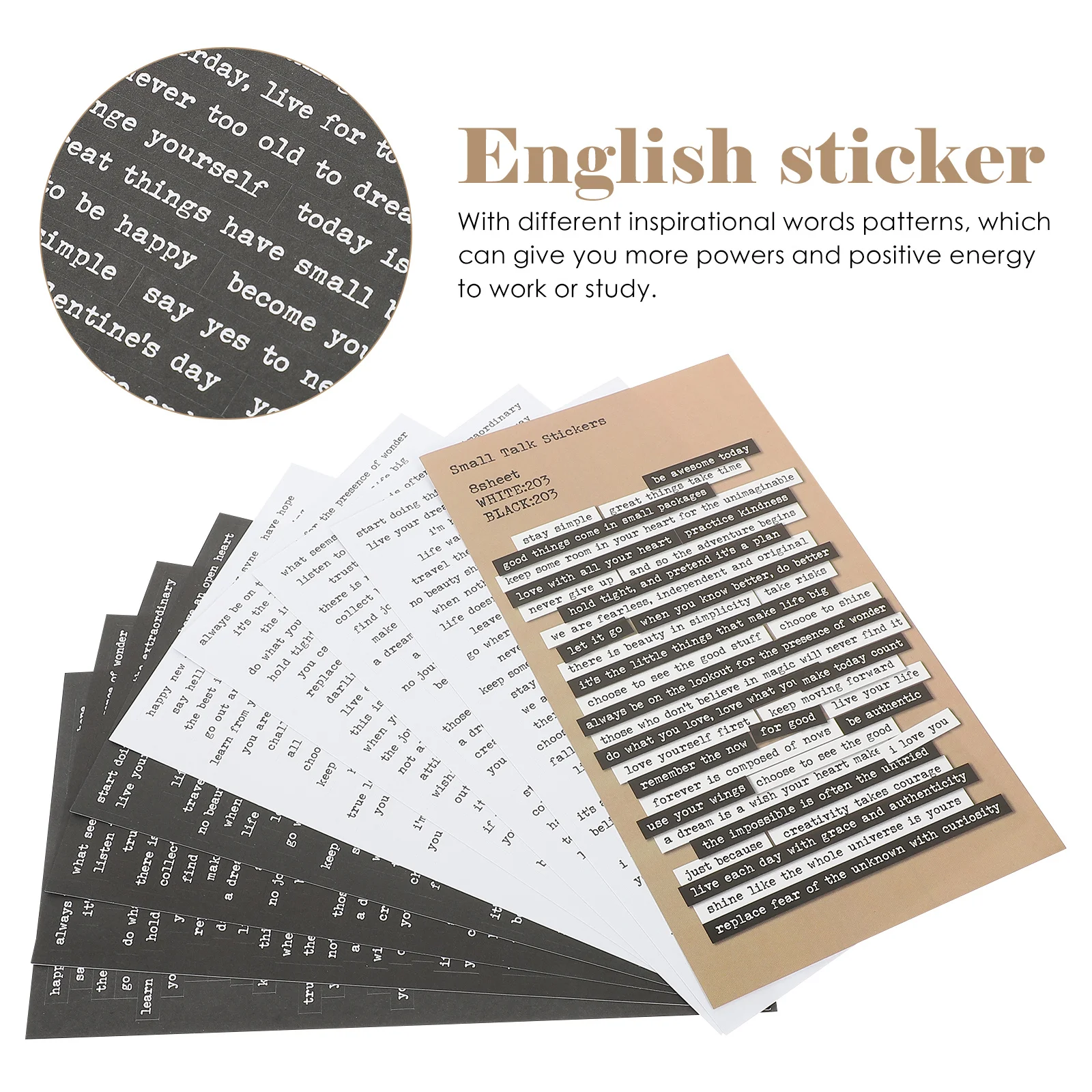 24 Sheets DIY Sticker Set Retro Words Material Adhesive Paper Decals for Journal Album Scrapbooking Hand Account Positive
24 Sheets DIY Sticker Set Retro Words Material Adhesive Paper Decals for Journal Album Scrapbooking Hand Account Positive