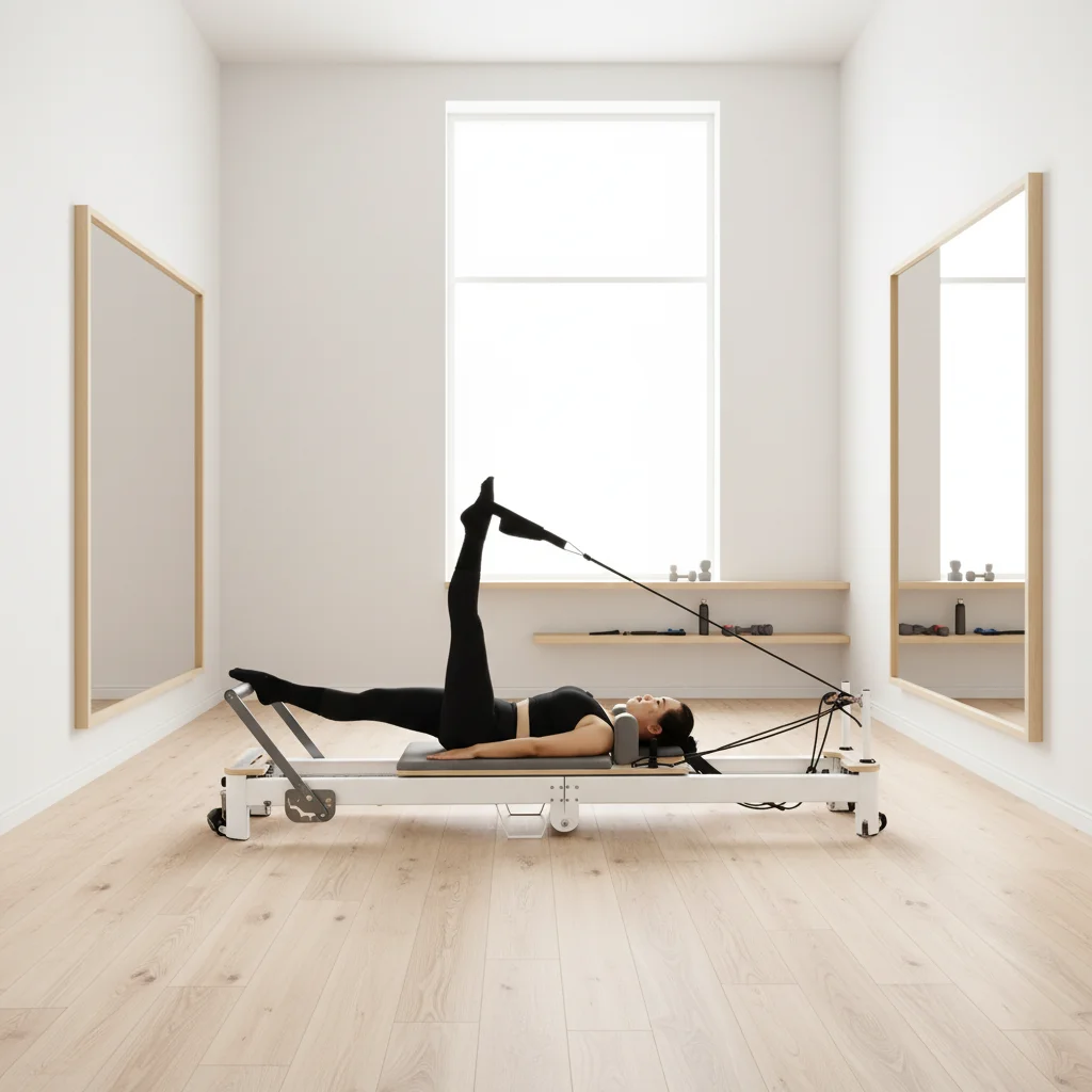 ONEMAX Adjustable Foldable Aluminum Pilates Reformer, Wear-resistant Leather for Studio
ONEMAX Adjustable Foldable Aluminum Pilates Reformer, Wear-resistant Leather for Studio
