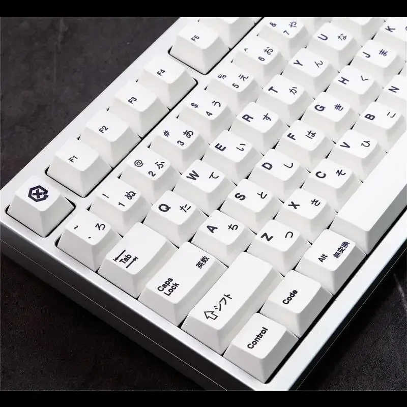 Minimalist White Japanese Keycaps For Mechanical Keyboard Cherry Profile Dye Sub Suit for 61 68 75 84 87 98 104 Layout GK61 
Minimalist White Japanese Keycaps For Mechanical Keyboard Cherry Profile Dye Sub Suit for 61 68 75 84 87 98 104 Layout GK61