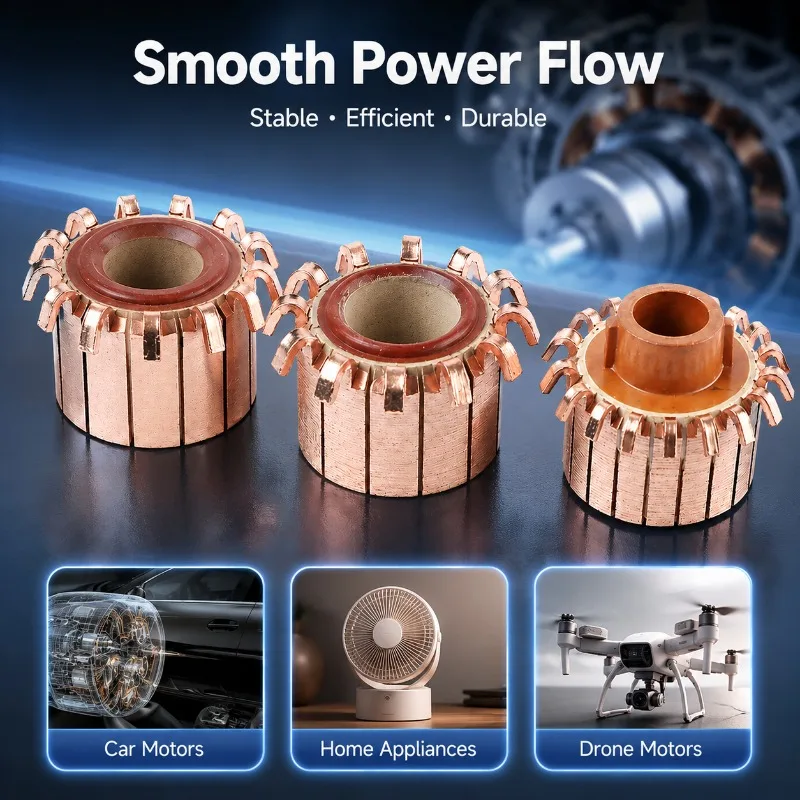 P-hook Type Automotive Fan Commutator DC Grooved Rectifier Mini Motor Component Durable Replacement Fitting for Car Blower
P-hook Type Automotive Fan Commutator DC Grooved Rectifier Mini Motor Component Durable Replacement Fitting for Car Blower