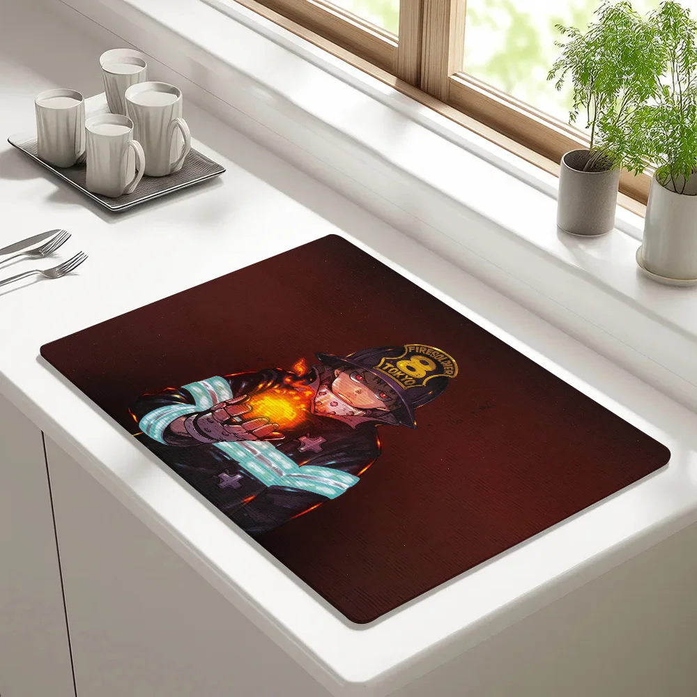 Anime F-Fire ForceS Draining Pad Drying Mat For Kitchen Bar Coffee Dishes Rubber Quick Drying Water Absorbent Anti-slip Mat
Anime F-Fire ForceS Draining Pad Drying Mat For Kitchen Bar Coffee Dishes Rubber Quick Drying Water Absorbent Anti-slip Mat