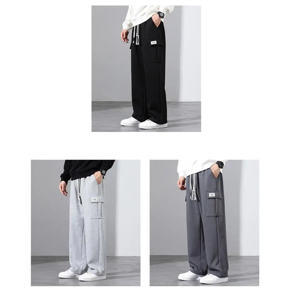 Basic Style Sweatpants Men's Drawstring Elastic Waist Sport Trousers with Multi Pockets for Daily Wear Loose Fit for Fall
Basic Style Sweatpants Men's Drawstring Elastic Waist Sport Trousers with Multi Pockets for Daily Wear Loose Fit for Fall