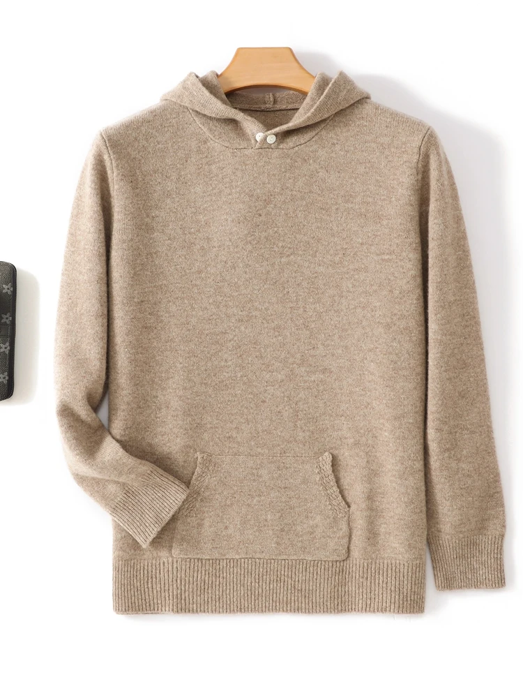 Men‘s 100% Merino Wool Sweater Knitted Hoodied Collar Pullover Autumn Winter Thick Cashmere Top Smart Casual Fashion Clothing
Men‘s 100% Merino Wool Sweater Knitted Hoodied Collar Pullover Autumn Winter Thick Cashmere Top Smart Casual Fashion Clothing