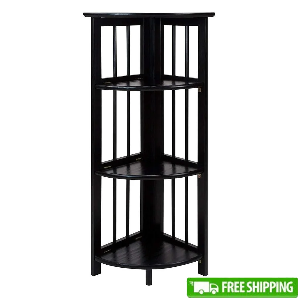 4-Shelf Corner Folding Bookcase Space Saving Storage Unit Durable Solid Wood Lightweight Easy Transport Modern Home Office Decor
4-Shelf Corner Folding Bookcase Space Saving Storage Unit Durable Solid Wood Lightweight Easy Transport Modern Home Office Decor