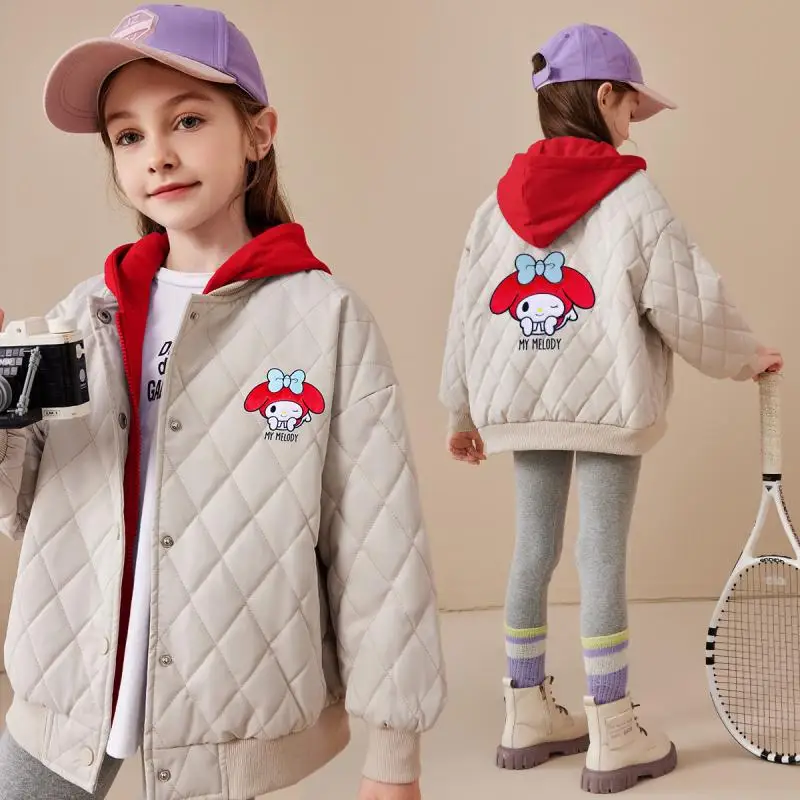 Sanrio My Melody Girl Cotton Clothes Winter Two Fake Pieces Cotton Coat Thicken Kawaii Hooded Coat Cartoon Fashion Jacket New
Sanrio My Melody Girl Cotton Clothes Winter Two Fake Pieces Cotton Coat Thicken Kawaii Hooded Coat Cartoon Fashion Jacket New