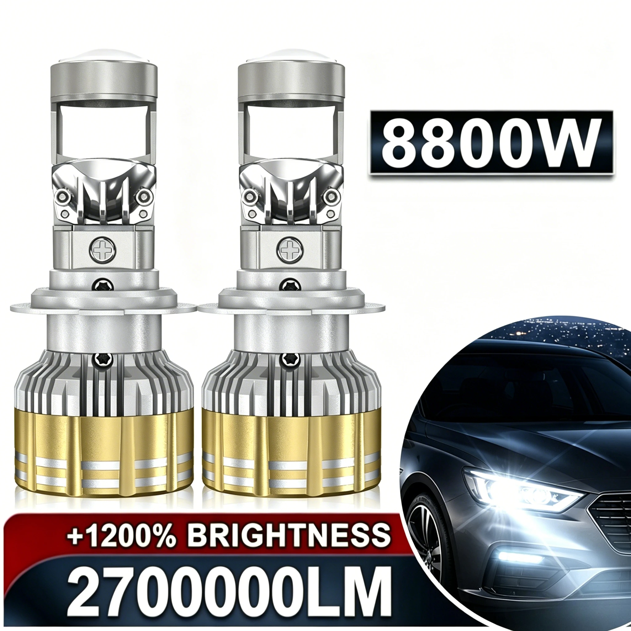 ACTVTCA 8800W H7 H11 H4 CANBUS LED Headlight H8 H9 9005 9006 HB3 HB4 For Car Light 6000K 12V Auto LED Projector Bulb Mini Lens
ACTVTCA 8800W H7 H11 H4 CANBUS LED Headlight H8 H9 9005 9006 HB3 HB4 For Car Light 6000K 12V Auto LED Projector Bulb Mini Lens