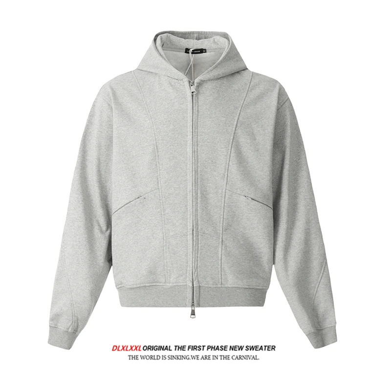 GXFortune American Sle Heavyweight Hoodie Men's Double Zipper Open Cardigan Jaet Spring Autumn Loose Fit Color
GXFortune American Sle Heavyweight Hoodie Men's Double Zipper Open Cardigan Jaet Spring Autumn Loose Fit Color