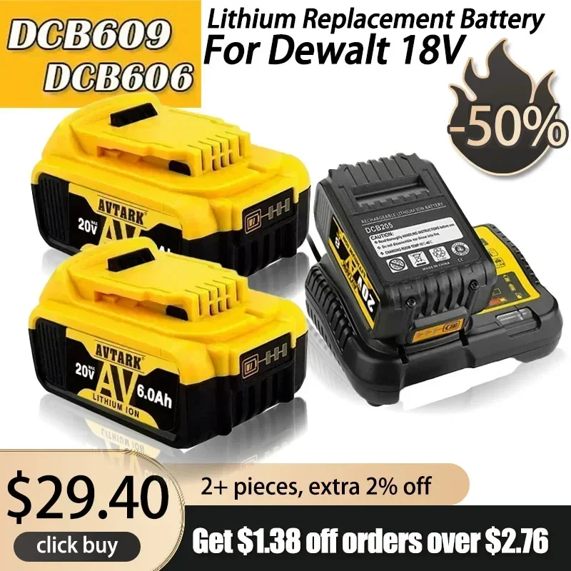 For Dewalt 20V 8000mAh Lithium Replacement Battery 18V DCB200 DCB182 DCB184 DCB180 DCB182 DCB181 DCB201 Battery
For Dewalt 20V 8000mAh Lithium Replacement Battery 18V DCB200 DCB182 DCB184 DCB180 DCB182 DCB181 DCB201 Battery