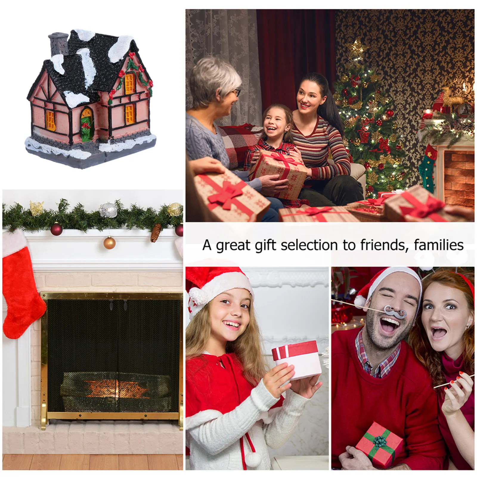 Mini Christmas Resin LED Light Christmas Decoration Xmas Ornaments Hand Painted Snow Village Cottage Scene Battery
Mini Christmas Resin LED Light Christmas Decoration Xmas Ornaments Hand Painted Snow Village Cottage Scene Battery