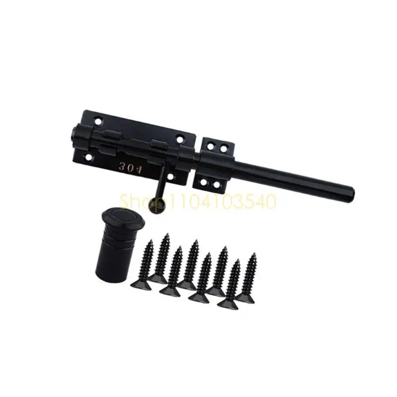 02DC Portable Sturdy Black Sliding Bolt Latches Stainless Steel Barrels Lock With 8mm Padlocks Hole for Door and Window
02DC Portable Sturdy Black Sliding Bolt Latches Stainless Steel Barrels Lock With 8mm Padlocks Hole for Door and Window
