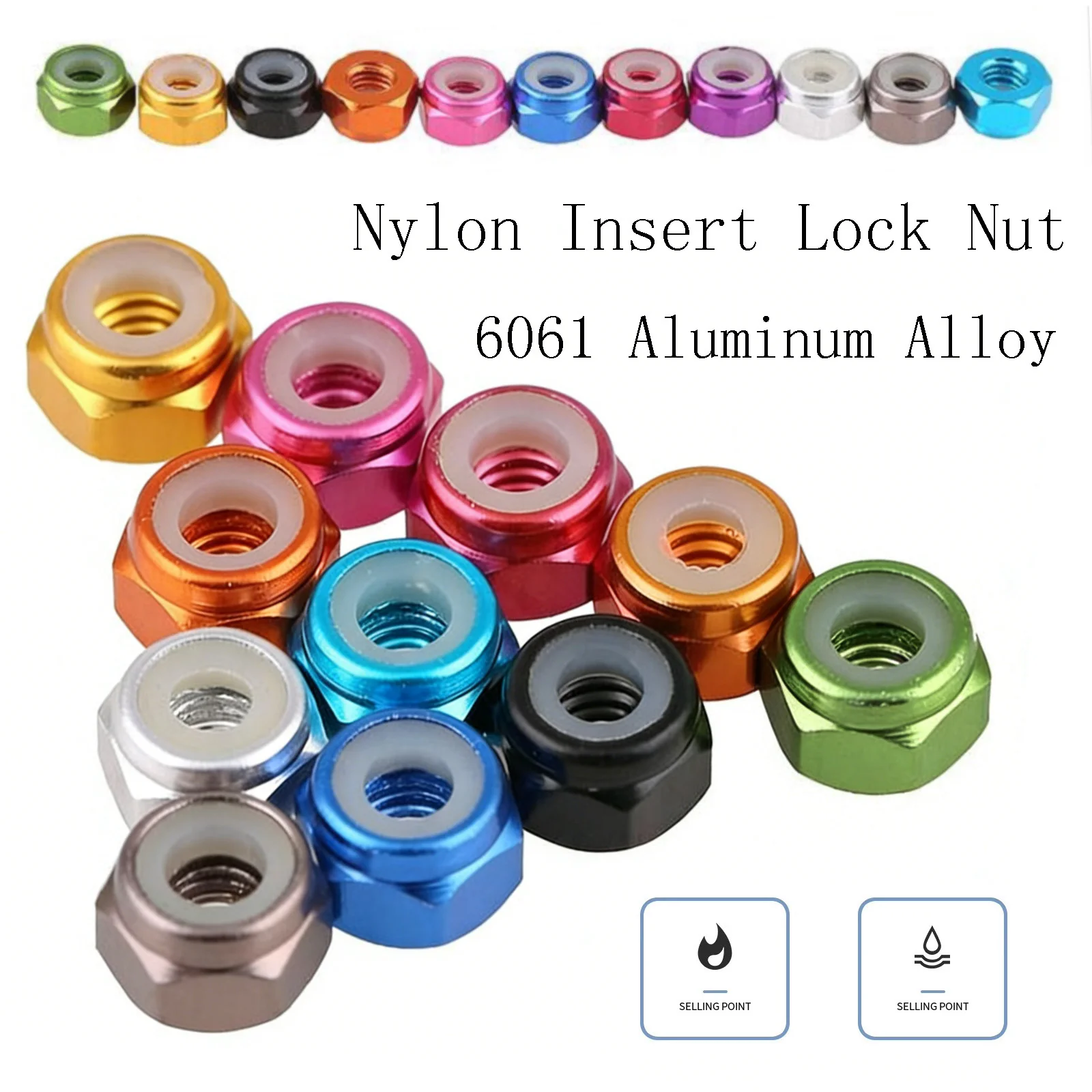 10pcs M2 M3 M4 M5 Colorful Anodized Aluminum Alloy Locking Hexagon Nut Nylon Hexagon Insert Locking Nut Self locking Nut
10pcs M2 M3 M4 M5 Colorful Anodized Aluminum Alloy Locking Hexagon Nut Nylon Hexagon Insert Locking Nut Self locking Nut