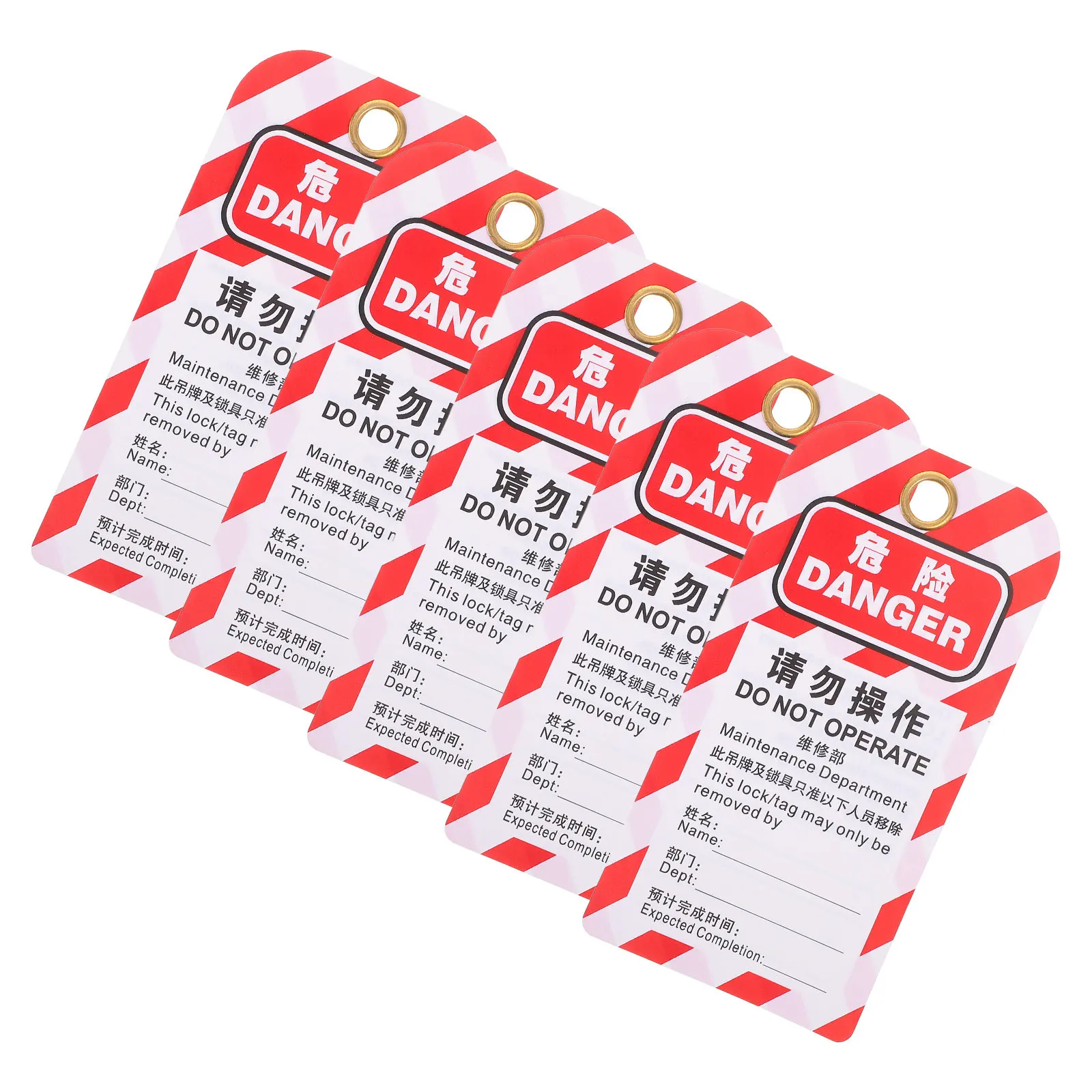 5Pcs Lockout Tags Safety Hanging Do Not Operate Warning Tags for Equipment Industrial Use Lock Out Tag Out Factory Lockout Tag
5Pcs Lockout Tags Safety Hanging Do Not Operate Warning Tags for Equipment Industrial Use Lock Out Tag Out Factory Lockout Tag