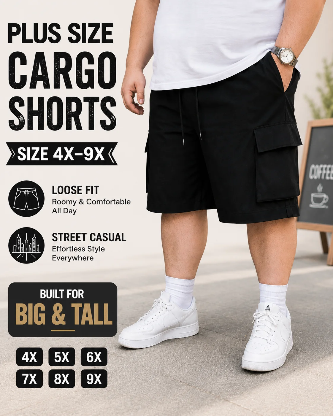 plus Size Men's Workwear Shorts with Drawstring Waist Multiple Pockets Durable Comfortable for Summer Outdoor Activities And Sho
plus Size Men's Workwear Shorts with Drawstring Waist Multiple Pockets Durable Comfortable for Summer Outdoor Activities And Sho
