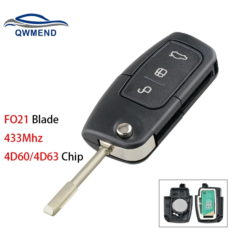 Пульт дистанционного управления QWMEND FO21 Blade с 3 кнопками для Ford Mondeo Focus Fiesta C-Max S-Max Galaxy Smart Автомобильный ключ 4D60 или 4D63 чип 433 МГц
Пульт дистанционного управления QWMEND FO21 Blade с 3 кнопками для Ford Mondeo Focus Fiesta C-Max S-Max Galaxy Smart Автомобильный ключ 4D60 или 4D63 чип 433 МГц