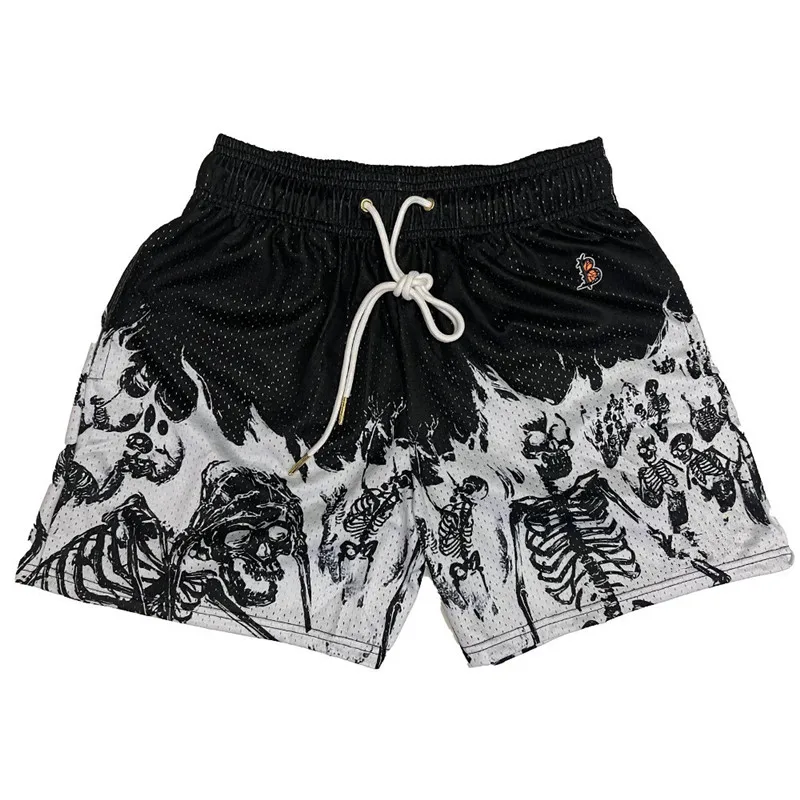Summer New 3D Skull Pattern Printed Men's Shorts Outdoor Street Hip Hop Fitness Polyester Fast Dry Breathable Drawstring Pants
Summer New 3D Skull Pattern Printed Men's Shorts Outdoor Street Hip Hop Fitness Polyester Fast Dry Breathable Drawstring Pants