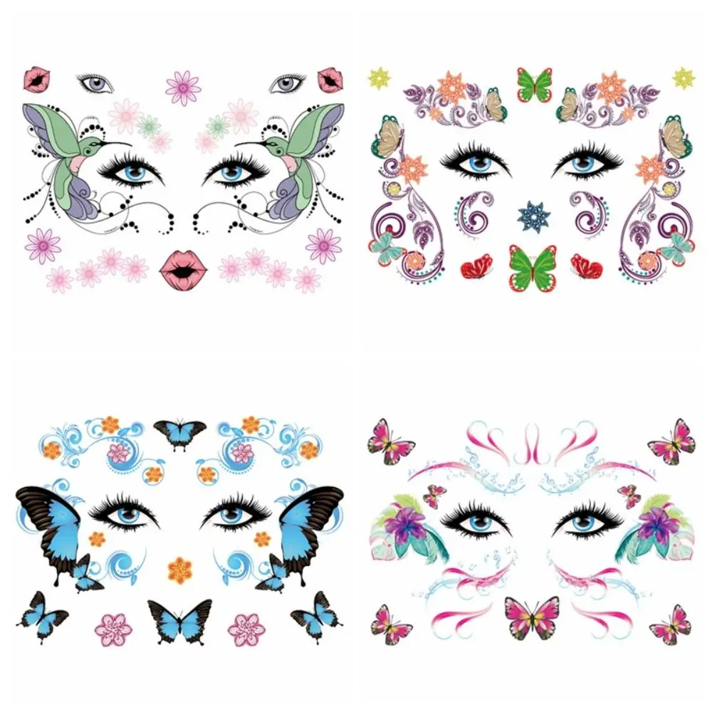 Cute Face Tattoo Stickers Glittering Colorful Waterproof Decorative Stickers Butterfly Sweatproof Makeup Tattoo Stickers Woman
Cute Face Tattoo Stickers Glittering Colorful Waterproof Decorative Stickers Butterfly Sweatproof Makeup Tattoo Stickers Woman