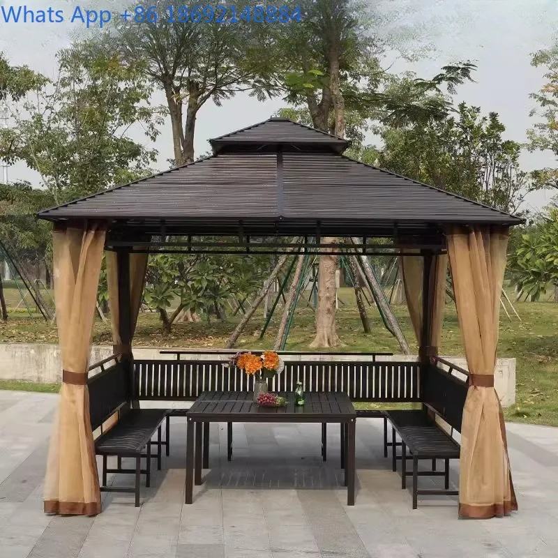 Outdoor Pavilion Canopy Four-Pillar Pavilion Villa Courtyard Garden Terrace Leisure Sunshade Rain Shelter
Outdoor Pavilion Canopy Four-Pillar Pavilion Villa Courtyard Garden Terrace Leisure Sunshade Rain Shelter