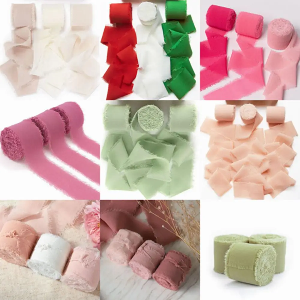 3Roll/5m Frayed Silk Ribbon Edged Wrinkle Cotton Handmade Ripped Wedding Party Flower Bouquet Gift Packing Decorations DIY Craft
3Roll/5m Frayed Silk Ribbon Edged Wrinkle Cotton Handmade Ripped Wedding Party Flower Bouquet Gift Packing Decorations DIY Craft
