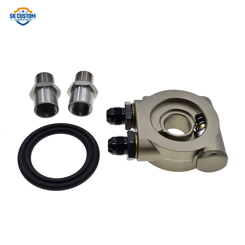 CUSTOM Universal Oil Cooler Sandwich Adapter With In Line Oil Thermostat Oil Sandwich Plate
CUSTOM Universal Oil Cooler Sandwich Adapter With In Line Oil Thermostat Oil Sandwich Plate