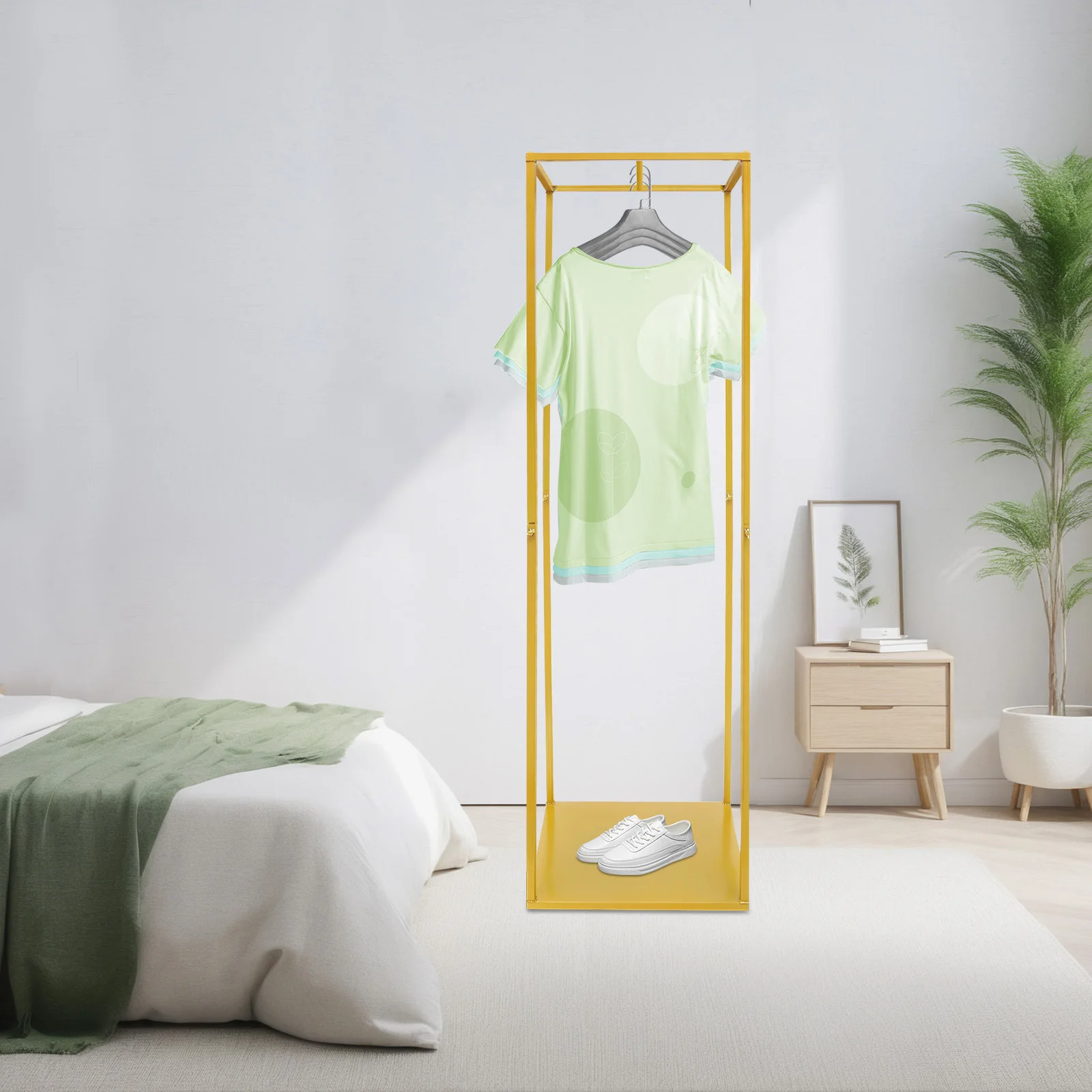 Gold Clothing Rack Stand with Rectangular Base, Heavy Duty Garment Rack for Store Display or Home Use, Freestanding Hanging
Gold Clothing Rack Stand with Rectangular Base, Heavy Duty Garment Rack for Store Display or Home Use, Freestanding Hanging