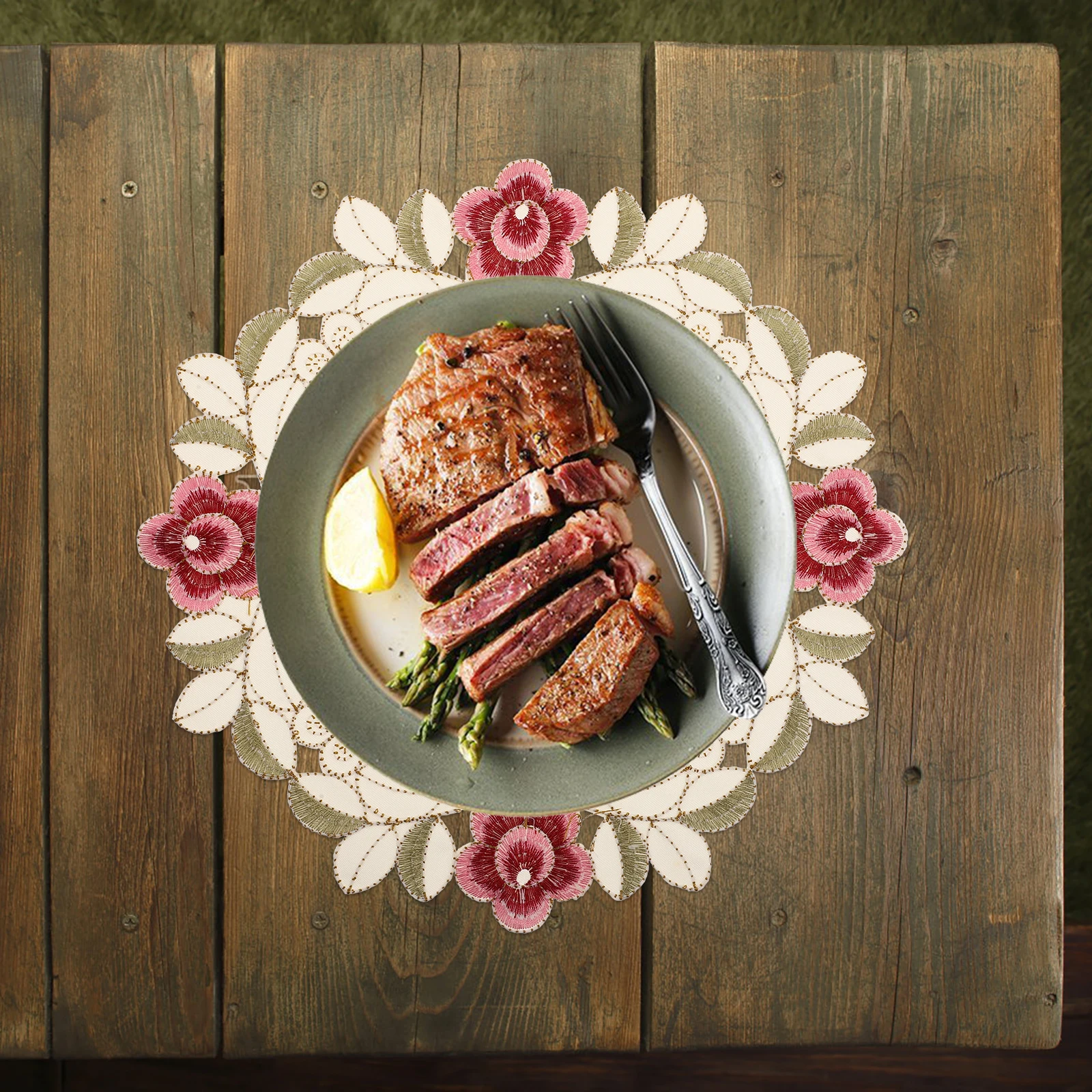 Round Hollow Flower Placemats Heat Resistant Decorative Tableware Cushion Waterproof Anti-Scald Kitchen Dining Table Mat
Round Hollow Flower Placemats Heat Resistant Decorative Tableware Cushion Waterproof Anti-Scald Kitchen Dining Table Mat