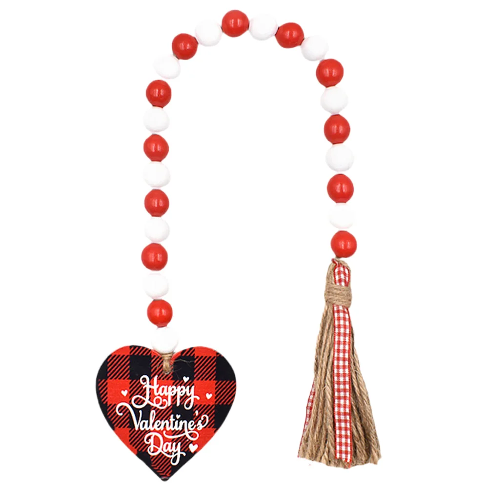 Wooden Bead Garland Heart Pendant Tassels Valentine Decor Household Party Reusable Wooden Beads Hanging Door Stairs Windows
Wooden Bead Garland Heart Pendant Tassels Valentine Decor Household Party Reusable Wooden Beads Hanging Door Stairs Windows