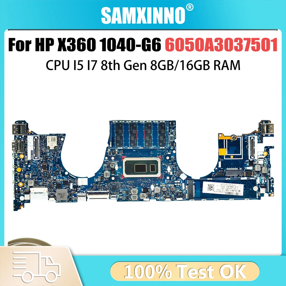 For HP EliteBook X360 1040 G6 Laptop Motherboard 6050A3037501 i5 i7 8th Gen CPU With RAM 8GB 16GB L63000-601 1040-G6 Mainboard
For HP EliteBook X360 1040 G6 Laptop Motherboard 6050A3037501 i5 i7 8th Gen CPU With RAM 8GB 16GB L63000-601 1040-G6 Mainboard