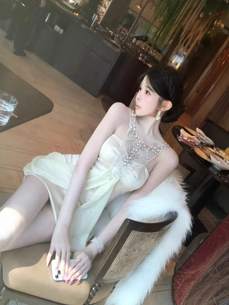 Birthday Girl Sexy Diamond Embedded Ne Hanging Dr Women's Luxury Sensation High Waist A-Line Skirt Formal Dr
Birthday Girl Sexy Diamond Embedded Ne Hanging Dr Women's Luxury Sensation High Waist A-Line Skirt Formal Dr