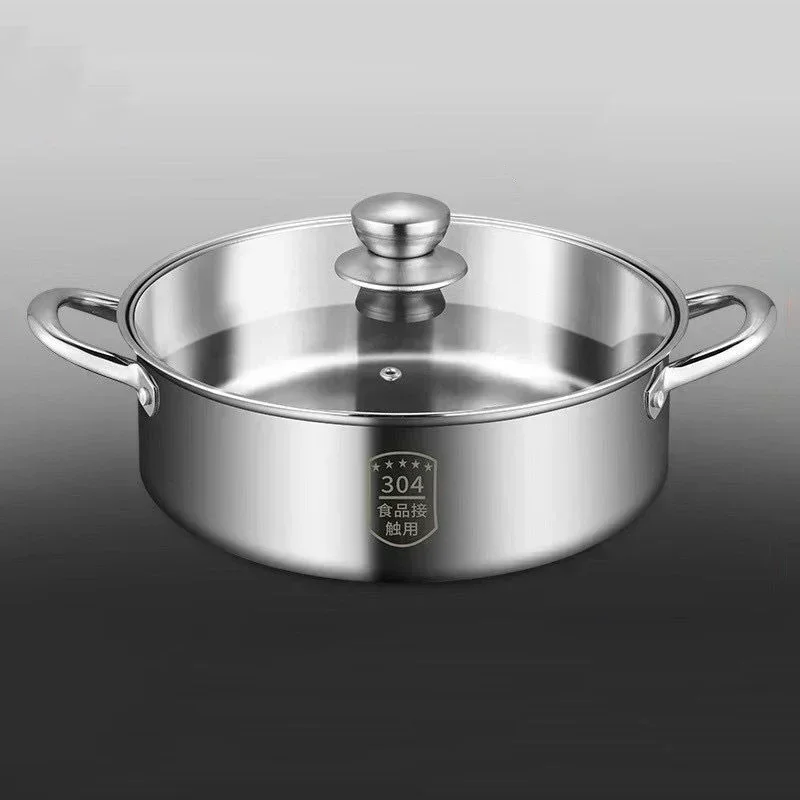 Extra-thick Soup Pot 304 Stainless Steel Induction Cooker Special Gas Cooker Steaming Stew Thickened Double Ear Hot Pot Househol
Extra-thick Soup Pot 304 Stainless Steel Induction Cooker Special Gas Cooker Steaming Stew Thickened Double Ear Hot Pot Househol