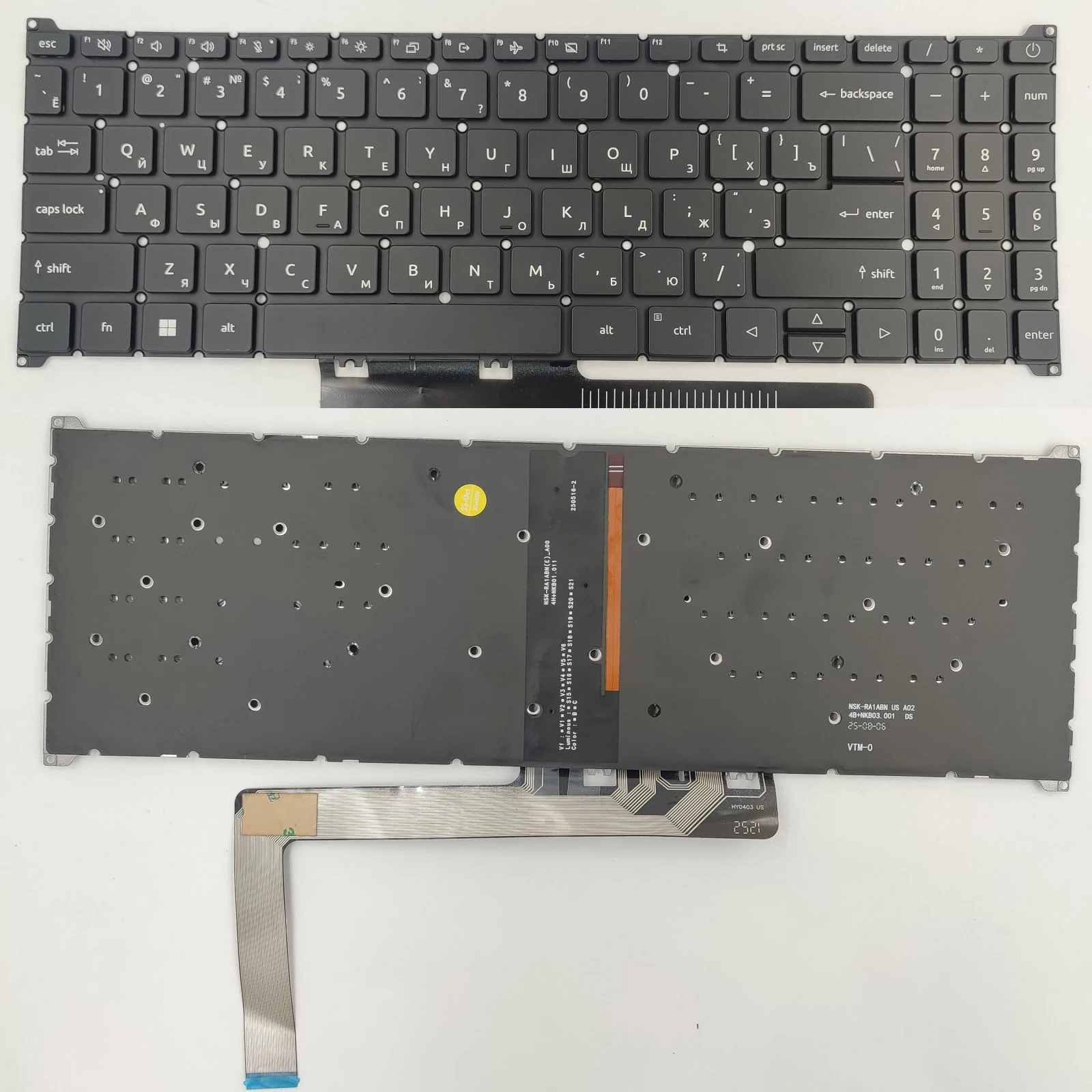 US SP RU Layout for Acer A315-59G/A315-56 A515-57/A515-57G N22C6 N22Q3 S50-54 Laptop Keyboard
US SP RU Layout for Acer A315-59G/A315-56 A515-57/A515-57G N22C6 N22Q3 S50-54 Laptop Keyboard