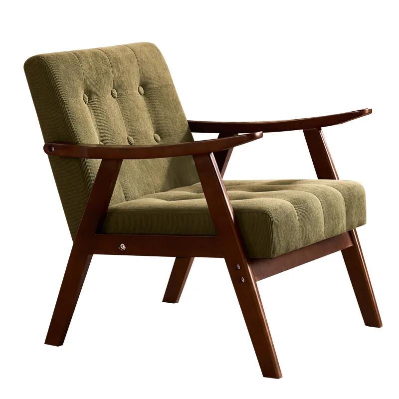 Single sofa chair retro restaurant coffee shop chair antique lazy solid wood single chair in the living room
Single sofa chair retro restaurant coffee shop chair antique lazy solid wood single chair in the living room