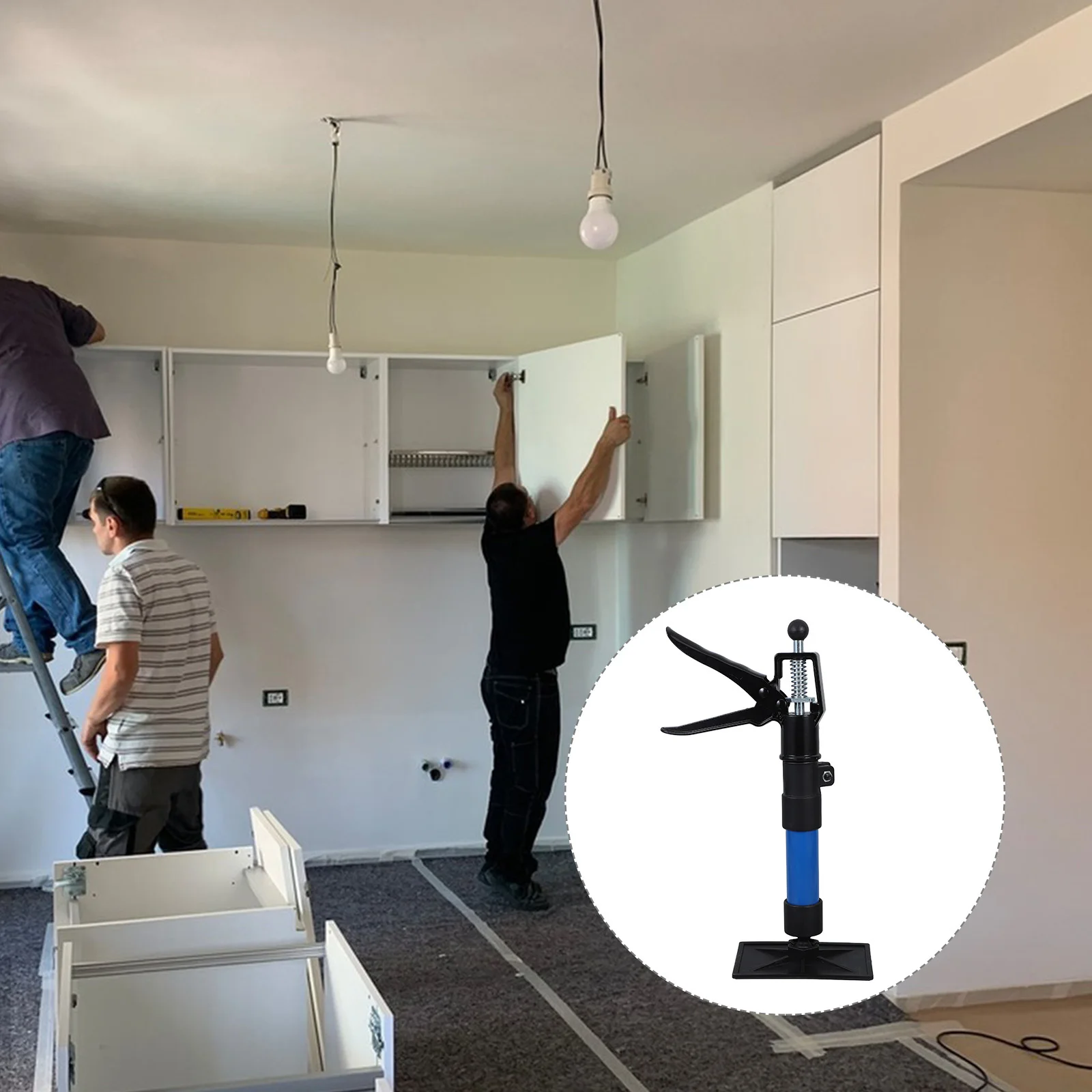 Cabinet Lift Jack Adjustable Telescopic Support Pole for Installing Wall Cabinets Bathroom Vanity Furniture Jack Tool
Cabinet Lift Jack Adjustable Telescopic Support Pole for Installing Wall Cabinets Bathroom Vanity Furniture Jack Tool