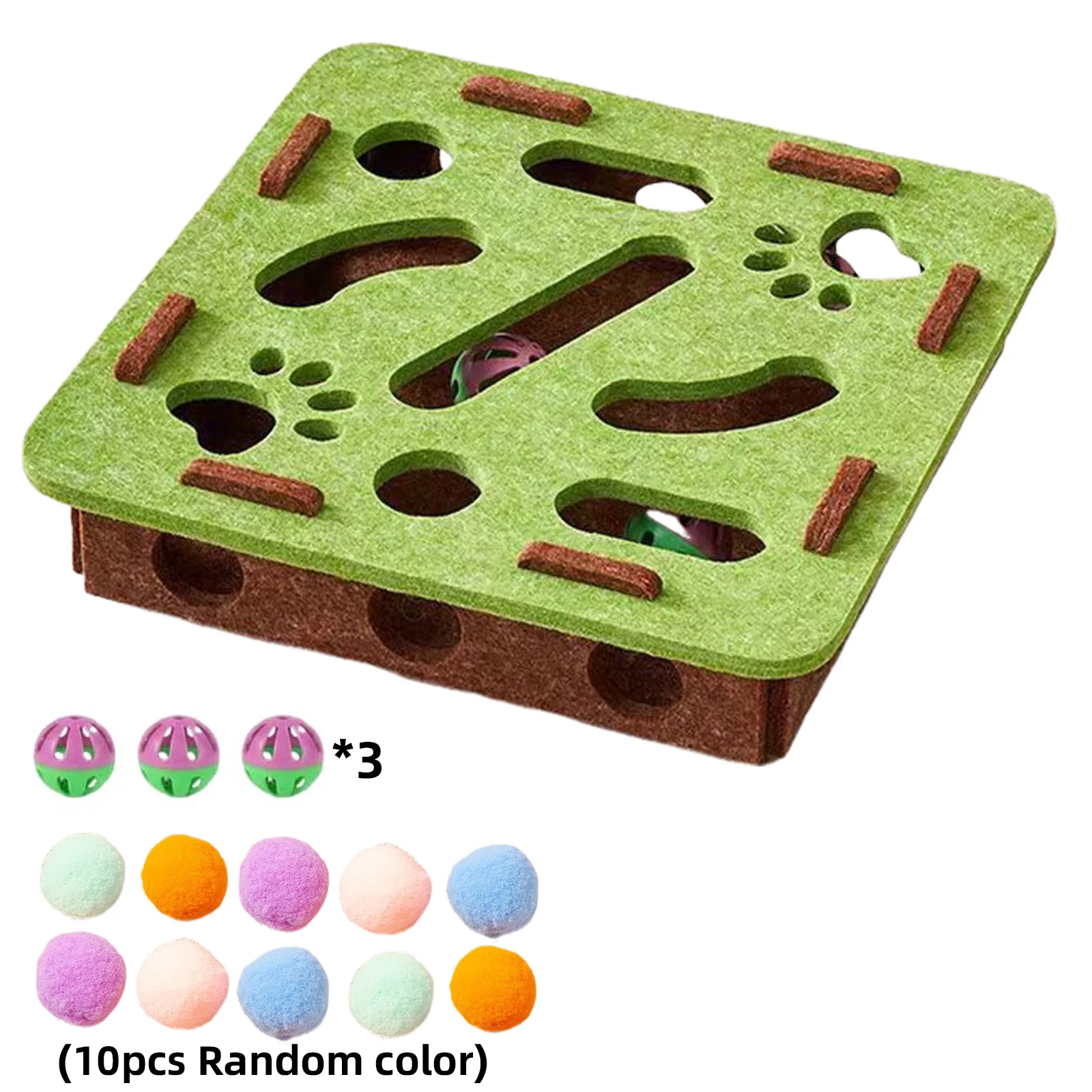Cat Exercise Toy with Bell Ball Cat Scratch Puzzle Enrichment Box Indoor Sports Entertainment Hunting Cat Toys for Cats
Cat Exercise Toy with Bell Ball Cat Scratch Puzzle Enrichment Box Indoor Sports Entertainment Hunting Cat Toys for Cats