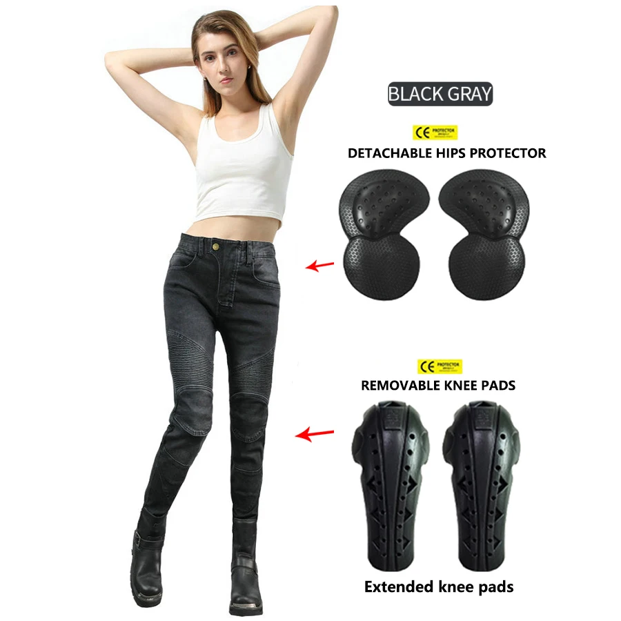 Women Motorcycle Pants Four Seasons Locomotive Jeans Wearable Motocross Pants Moto Motorbiker Biker Riding Pants Pantalon Moto
Women Motorcycle Pants Four Seasons Locomotive Jeans Wearable Motocross Pants Moto Motorbiker Biker Riding Pants Pantalon Moto