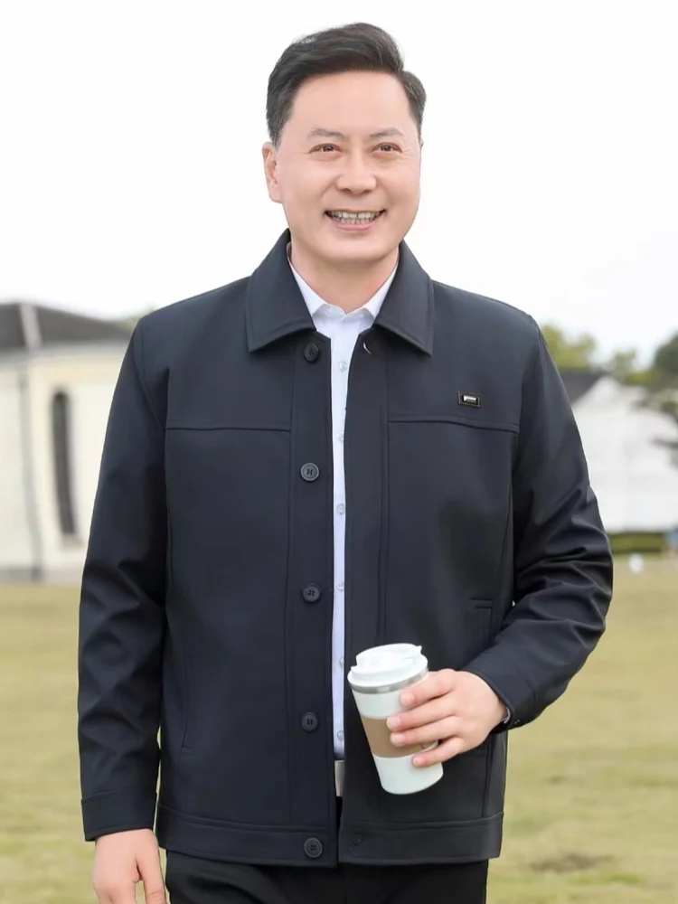 Casual Men's Jaet Autumn Wear Outerwear Button up Top Dad Middle-Aged And ly Faion Polyester Fiber Busin Gentlema...
Casual Men's Jaet Autumn Wear Outerwear Button up Top Dad Middle-Aged And ly Faion Polyester Fiber Busin Gentlema...