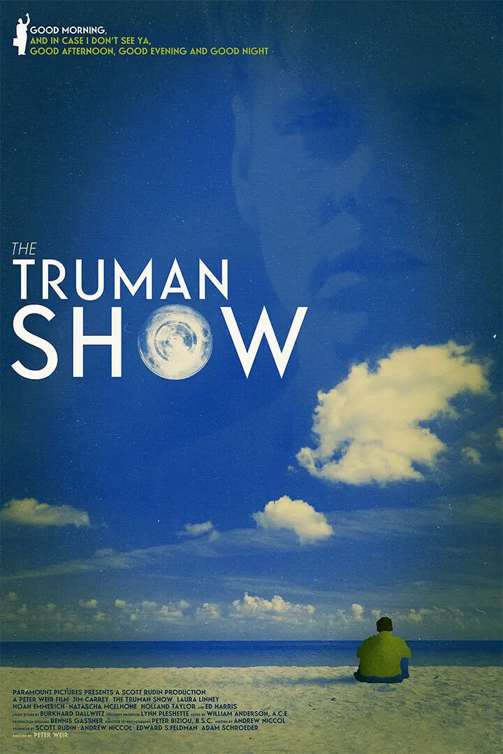 Шелковый постер с художественным принтом Truman Show, декор для гостиной, домашняя стена
Шелковый постер с художественным принтом Truman Show, декор для гостиной, домашняя стена