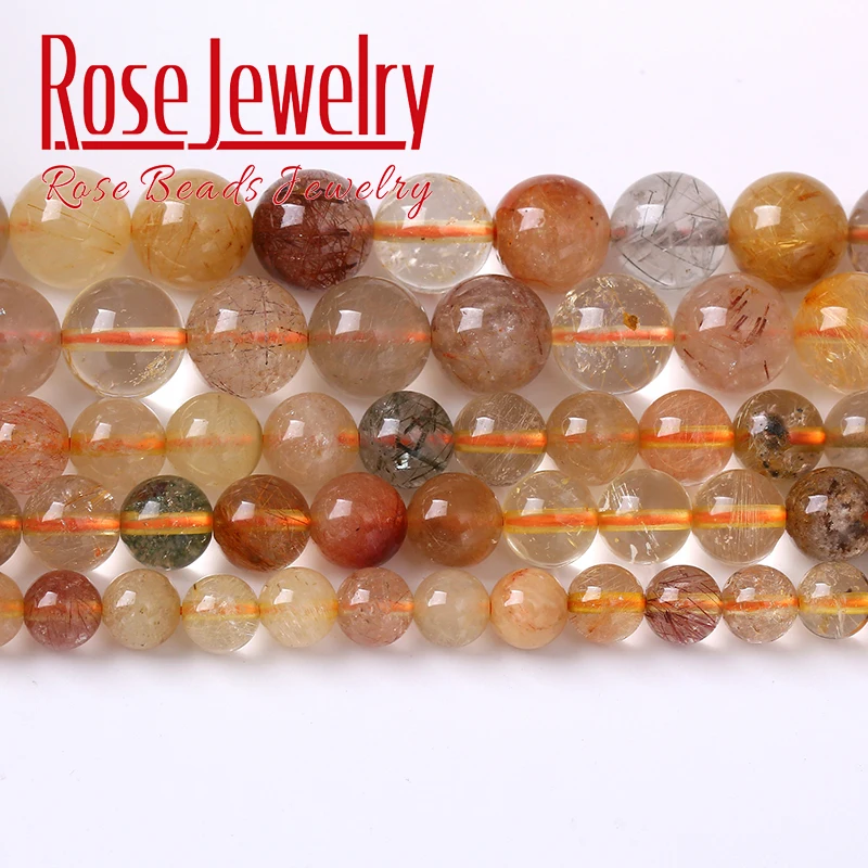 A+ Natural Mixed Colorful Rutilated Quartz Crystal Beads Round Loose Beads for Jewelry Making DIY Bracelets Necklace 6 8 10 12mm
A+ Natural Mixed Colorful Rutilated Quartz Crystal Beads Round Loose Beads for Jewelry Making DIY Bracelets Necklace 6 8 10 12mm