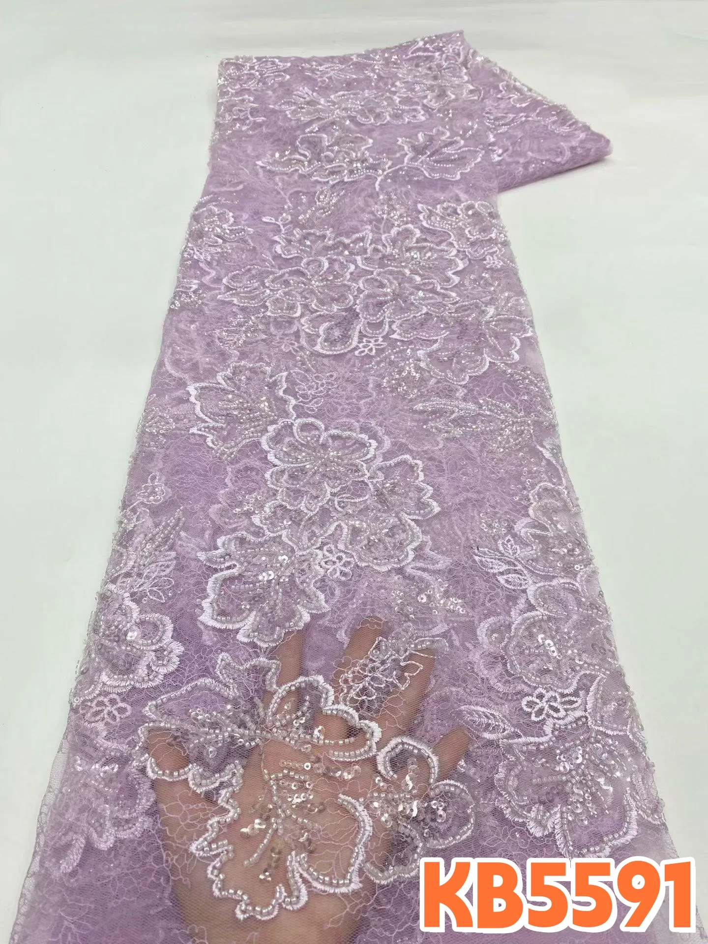 YLS Luxury 3D Applique Embroidery Sequins Beaded Lace Fabric High Quality Purple French Lace For Sewing Wedding Bridal KB5621
YLS Luxury 3D Applique Embroidery Sequins Beaded Lace Fabric High Quality Purple French Lace For Sewing Wedding Bridal KB5621
