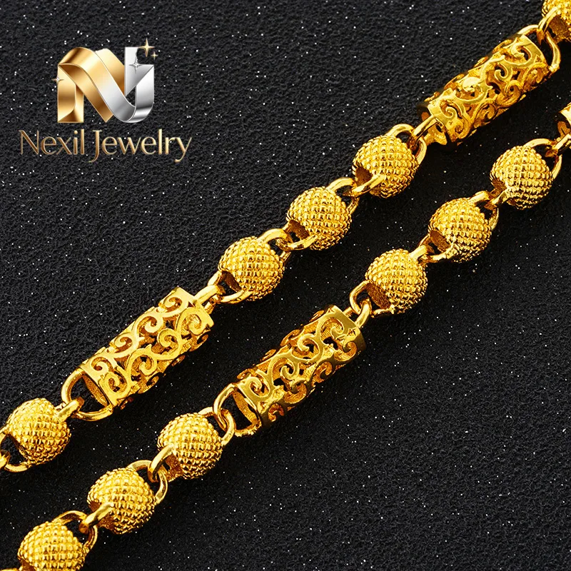 Nexil Jewelry Nexil Jewelry 24K Gold Buddhist Bead Dragon Head Necklace Men's AU999 - 24K forged, AU999 certified, meaningful
Nexil Jewelry Nexil Jewelry 24K Gold Buddhist Bead Dragon Head Necklace Men's AU999 - 24K forged, AU999 certified, meaningful