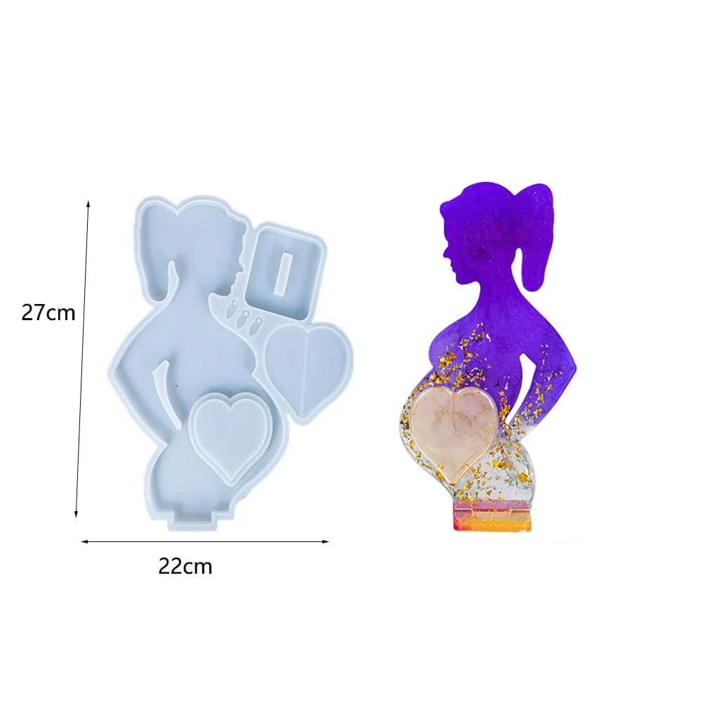 1 шт. фоторамка женская силиконовая форма из смолы, силиконовые эпоксидные формы в форме беременной мамы для декора стола, подарок ребенку, подарок на день матери
1 шт. фоторамка женская силиконовая форма из смолы, силиконовые эпоксидные формы в форме беременной мамы для декора стола, подарок ребенку, подарок на день матери