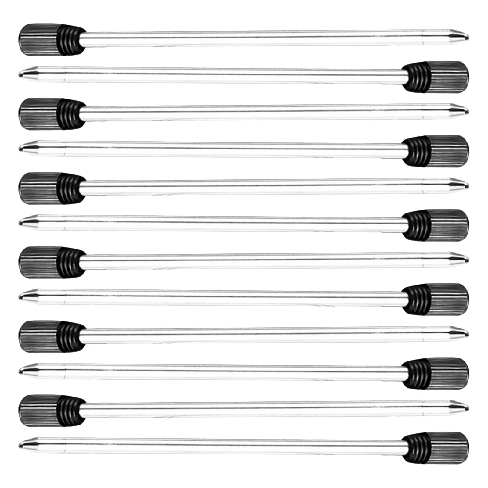 Набор из 12 металлических шариковых ручек с сменными стержнями, совместимых с Cross, для плавного и четкого письма, 7 см, черные, с тонким наконечником, надежные, универсальные
Набор из 12 металлических шариковых ручек с сменными стержнями, совместимых с Cross, для плавного и четкого письма, 7 см, черные, с тонким наконечником, надежные, универсальные