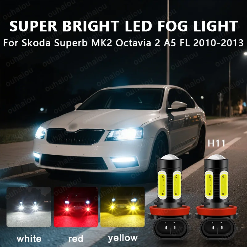 For Skoda Superb MK2 Octavia 2 A5 FL 2010-2013 2pcs H11 LED Daytime Running Light DRL Bulb Lamp
For Skoda Superb MK2 Octavia 2 A5 FL 2010-2013 2pcs H11 LED Daytime Running Light DRL Bulb Lamp