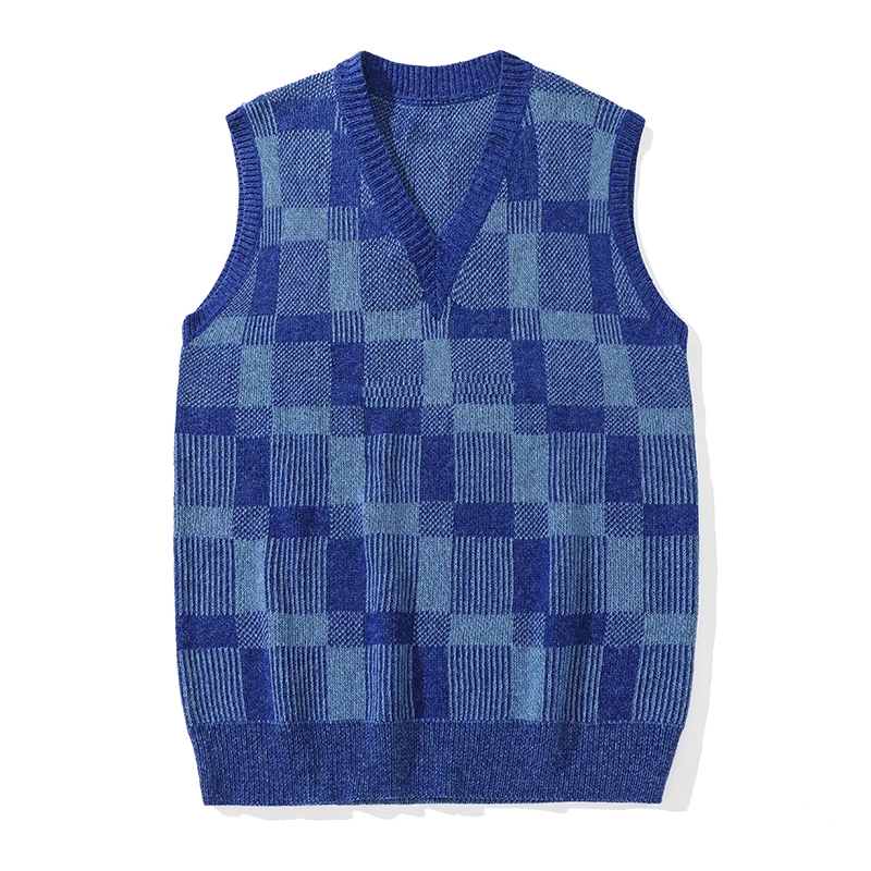 Lovers' autumn plaid loose trend casual sweater V-neck sweater vest sleeveless vest fashion warm
Lovers' autumn plaid loose trend casual sweater V-neck sweater vest sleeveless vest fashion warm