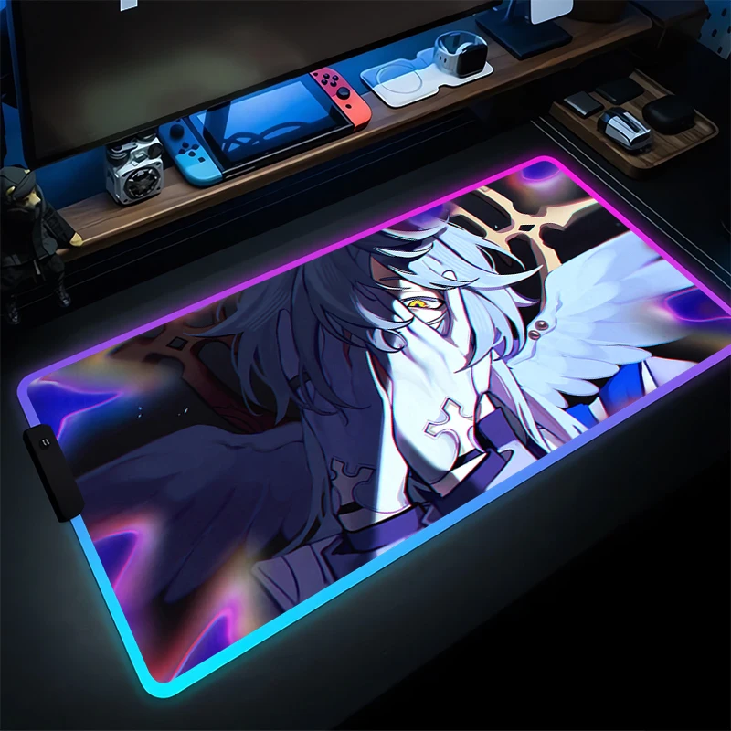 RGB коврик для мыши светодиодный геймерский настольный коврик ПК компьютер аниме коврик для мыши Honkai Star Rail Sunday HD коврик для клавиатуры игровые аксессуары Mausepad
RGB коврик для мыши светодиодный геймерский настольный коврик ПК компьютер аниме коврик для мыши Honkai Star Rail Sunday HD коврик для клавиатуры игровые аксессуары Mausepad