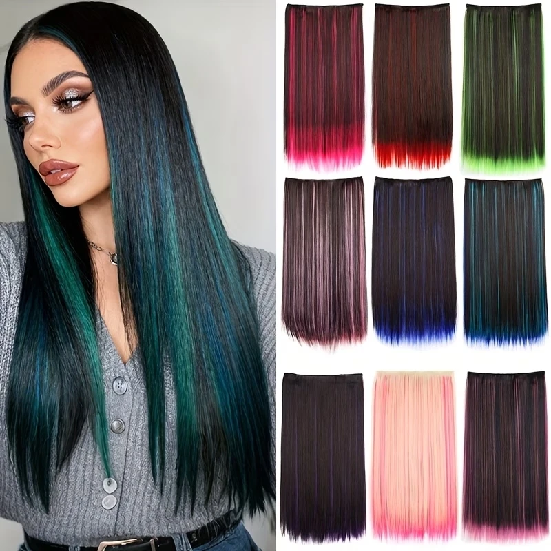 24-дюймовая синтетическая накладная прядь для волос с 5 зажимами, цельная, длинная, прямая, разноцветная, легко носить, для женщин, для вечеринок и повседневного использования
24-дюймовая синтетическая накладная прядь для волос с 5 зажимами, цельная, длинная, прямая, разноцветная, легко носить, для женщин, для вечеринок и повседневного использования